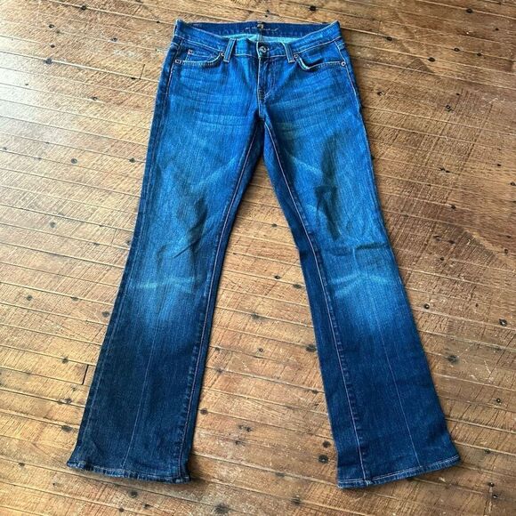 7 for All Mankind western cowboycore 27 luxe bootcut jeans - Picture 1 of 3
